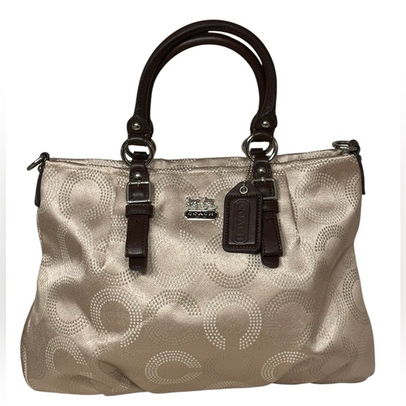 Coach Madison Dotted Op Art Emma Satchel - Picture 1 of 8